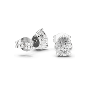0.75 CT Lab Diamond Pear Cut <b>Stud</b> Earrings VVSVS EF Clarity 18KT, 14KT, 10KT Gold & 925 <b>Silver</b> Yellow, Rose, White Gold - Product Image 4