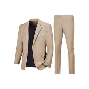 Costumes pour hommes 3 pièces Coupe ajustée Costumes de cérémonie de mariage pour hommes d'affaires - Product Image 6