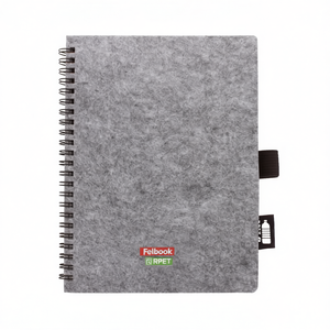 Carnet promotionnel Felbook A6 en RPET, gadgets écologiques aux valeurs éthiques - Product Image 3