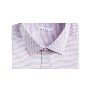 Camicia Elegante da Uomo Bar III Bianca con Colletto Geometrico, Vestibilità Slim, in Popeline 100% Cotone Naturale, Taglie 14.5-32/33, Stile Casual - Product Image 2