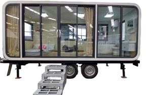 Maison conteneur mobile moderne avec cuisine et salle de bain, sur roues, pour usage résidentiel extérieur, structure en acier - Product Image 6