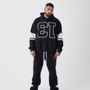 Sudadera con Capucha Extra Grande de Felpa Francesa con Logotipo Personalizado para Hombre, Gruesa y Pesada, 340 GSM, de Alta Calidad, Transpirable, con Hombros Caídos, de Forro Polar Sólido para Invierno - Product Image 1