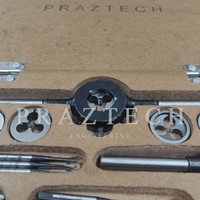Meilleures ventes : Jeu de tarauds et filières de 6 mm à 24 mm, en boîte, complet, avec poignée ronde et poignée en T
