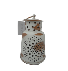 Wholesale Prices Iron <b>Lantern</b> for Home Decorative Candle <b>Lantern</b> Modern Design Copper Color for Wedding and Party Decoration - Product Image 6