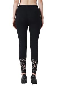 Leggings de sport décontractés pour femmes, respirants, tricotés, taille mi-haute, en coton/fibre de bambou, antibactériens, haute performance - Product Image 4