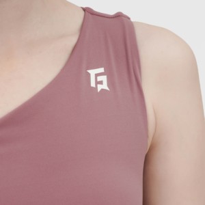 Chaleco Informal Yager en Color Rosa Té, Tejido de Punto, con Decoración de Botones con Logotipo Personalizado y Cierre de Cremallera - Product Image 6