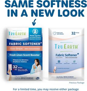Tru Earth Fabric Softener Strips for <b>Washing</b> <b>Machine</b>, Alternative Fresh Linen Scent Booster, Up to 64 Loads Per 32-Count - Product Image 5