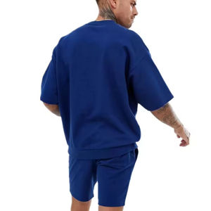 Ensemble court décontracté pour homme, nouvelle collection été, t-shirt à manches courtes et short, vêtements de marque pour homme, ensemble 2 pièces, qualité supérieure, vente en gros - Product Image 5