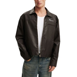 High Quality Casual Streetwear Hip Hop <b>Leather</b> <b>Jacket</b> Windproof Man <b>Leather</b> <b>Jacket</b> for Men Stylish <b>Leather</b> <b>Jacket</b> - Product Image 1