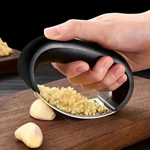Prensa de Ajo de Acero Inoxidable Fácil de Usar, Cortador Manual de Verduras, Herramienta de Cocina para Picar y Triturar Hierbas, Especias y Frutas - Product Image 1