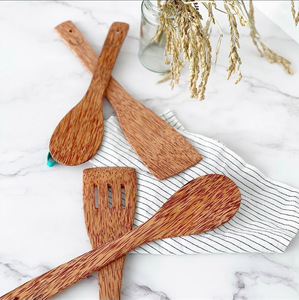 Cooking utensils sustainable coconut <b>spatula</b> <b>set</b> top choice coco wooden cooking <b>spatulas</b> for making meals - Product Image 6
