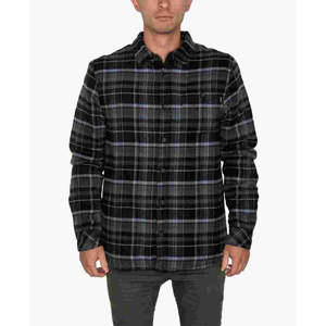 Camicia Casual in Flanella Foderata Redmond da Uomo O'Neill, Nera con Colletto Alto e Cappuccio, Taglie dalla M alla 6XL - Product Image 1