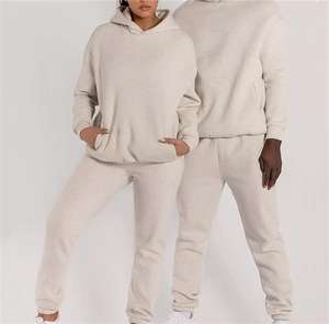 Ensemble Survêtement Unisexe Couleur Contrastée Logo Personnalisé Ensemble de Survêtement Polaire stech Sweat à Capuche de Luxe Ensemble de Survêtement en Coton pour Hommes - Product Image 5