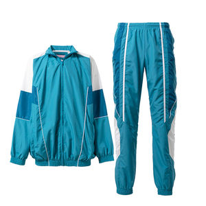 Ensemble de survêtement coupe-vent deux pièces pour homme avec veste zippée et jogger Ensemble coupe-vent personnalisé respirant et confortable - Product Image 5