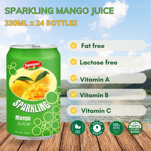Jojonavi Sparkling guava JUICE 330มล. X 24กระป๋องผลิตในเวียดนาม, ตัวอย่างฟรี, ออกแบบฉลากส่วนตัว - Product Image 2