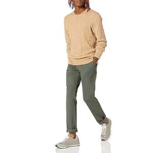 Vêtements pour hommes Chandails en tricot torsadé Chandails col rond à manches longues Vêtements de sport décontractés Chandails d'hiver en laine respirante pour hommes - Product Image 4