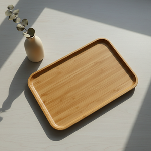 Bandeja de Té 3203031-30X20 al por Mayor, Tabla de Madera Completa con Mango de Madera Contrachapada para Exportación - Product Image 1