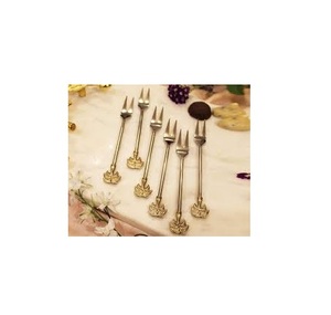 Cuchara y tenedor hechos de latón, último juego y fiestas/eventos, uso de tenedor de latón 100%, tenedor de latón de la mejor calidad - Product Image 5