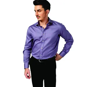 Мужская рубашка в полоску с длинным рукавом