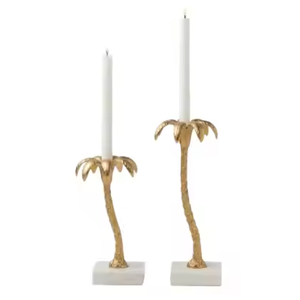 Bougeoir pilier en métal avec base en marbre Décoration de mariage, de maison et d'hôtel de haute qualité Nouveau design en verre américain en métal - Product Image 1