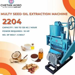 Expulseur d'usine de moulin à huile de sésame durable 100 à 125 kg par heure Stock prêt de fournisseur d'exportation de moulin à huile commercial semi-automatique - Product Image 5