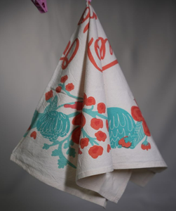 Wholesale Custom Printed 100% Cotton Hypoallergenic Eco-Friendly Disposable Quick-Dry Square Floral Tea <b>Towel</b> for <b>Kitchen</b> Use - Product Image 1