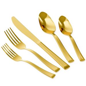 Juego de Cubiertos de Metal Moderno Personalizado Según el Comprador, Compra al por Mayor de la India, Juego de Cubiertos de Acero Inoxidable Chapado en Oro - Product Image 3