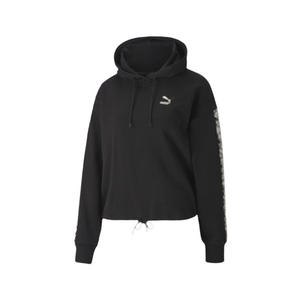 เสื้อฮู้ดผู้หญิงแบบปราดเปรียวรูปสัตว์ Puma: สีดำ/ เสือดาว100% ของแท้ - Product Image 1