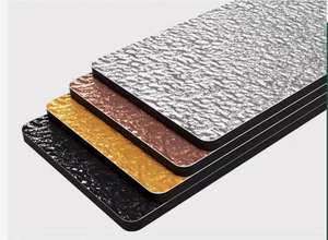 แผ่นไม้อัด3D ผนังพีวีซีเนื้อแข็งกันน้ำกระเพื่อมสำหรับตกแต่งภายในเป็นมิตรกับสิ่งแวดล้อม - Product Image 2