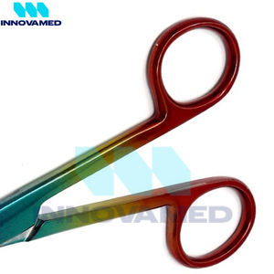 High Quality Manual Stainless Steel Dressing Bandage Cutting Scissors Autoclavable Surgical Instruments for Medical Use - Product Image 5