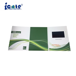 7 inch <span class=keywords><strong>LCD</strong></span> quảng cáo video Brochure thẻ kỹ thuật số âm nhạc-phong cách lưu niệm cho Giáng sinh giấy Hộp Quà Tặng video thiệp chúc mừng - Product Image 5