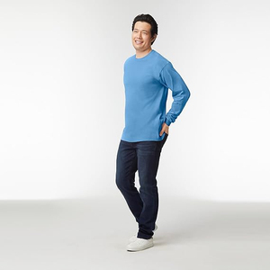 เสื้อยืดธรรมดา ผ้าฝ้าย 100% เสื้อยืดขายส่งสำหรับผู้ชาย เสื้อยืดเปล่าพื้นฐาน เสื้อยืดคอกลมแบบยูนิเซ็กส์สำหรับผู้ชาย - Product Image 4