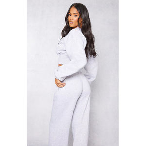 Top corto holgado para mujer, ropa de calle de Material de rizo suave, aspecto inspirado, Top para mujer, Etiqueta Privada, suministro a granel directo de fábrica - Product Image 5