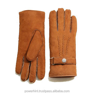 Fabricant en gros OEM et ODM de gants d'hiver à écran tactile, nouvelle mode, gants de fête luxueux et chauds pour hommes en peau de mouton - Product Image 2