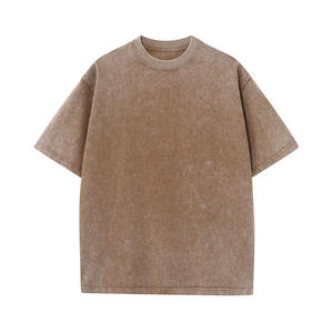 Camiseta de cuello redondo de último diseño de gran tamaño para hombre, Camisetas básicas ajustadas suaves, camiseta de hombre de bajo precio de tamaño personalizado - Product Image 6