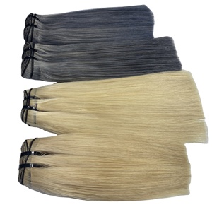 Extensiones de Cabello Humano Vietnamita Liso Natural al Por Mayor, Cabello Virgen de un Solo Donante, con Punta Plana, para Pegar con Cinta Adhesiva o Clips - Product Image 2