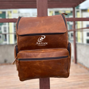 Mochilas de cuero Crunch hechas a mano Real, bolsas de usos múltiples, superventas, mochila de diseño único de cuero genuino, bolsas de cuero con tapa enrollable - Product Image 1