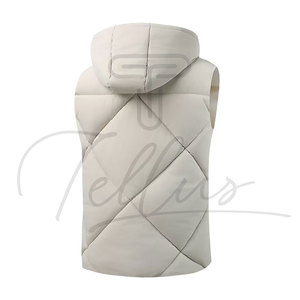 Chaleco Acolchado con Capucha y Diseño de Logotipo Personalizado para Hombre, Impermeable, Cortavientos, Informal para Invierno, Venta al Por Mayor - Product Image 1
