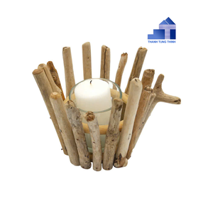 Souvenirs hechos a mano ecológicos mejor valorados decoraciones de portavelas de madera para el hogar de una fábrica vietnamita - Product Image 4