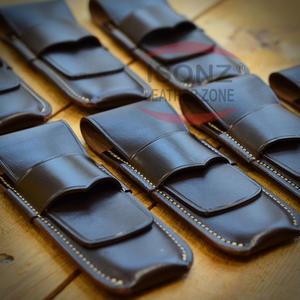 ปลอกหุ้มหนังแท้ทำด้วยมือสำหรับมีดล่าสัตว์ดามัสกัส - Product Image 3