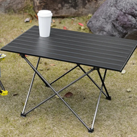 Mesa plegable portátil duradera para acampar, muebles de exterior ligeros de aluminio para viajes, pícnic, barbacoa, senderismo