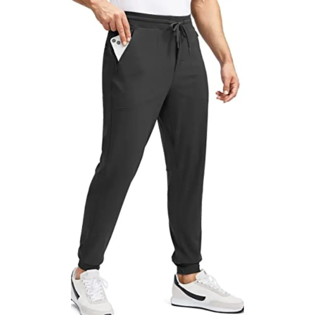 2023 Custom OEM Herren Fleece gefütterte Jogger Jogging hose mit 3 Reiß verschluss taschen Warme Hose für Winter Running Workout Gym Golf