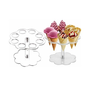 ขาตั้งทรงกรวยทรงกรวยทรงกรวยทำจากอะคริลิคใส - Product Image 2