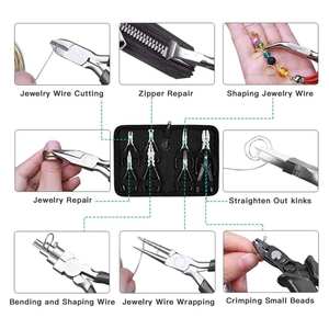 8-Piece Mini Jewelry Pliers Set - Complete Jewelry <b>Making</b> <b>Kit</b> for Artisans and Crafters - Product Image 3