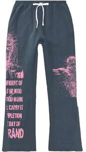 Ensemble de survêtement pour homme surdimensionné, pantalon de survêtement évasé, derniers survêtements, survêtement personnalisé imprimé à l'écran, survêtement en strass, ensemble de survêtement à capuche - Product Image 4