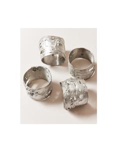 Rond de serviette en métal massif fabriqué à la main avec des détails artistiques pour les événements familiaux, les fonctions de mariage et les cérémonies de grande classe - Product Image 2