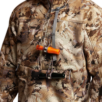 Chaqueta de Caza de Invierno con Cuello Alto, Personalizada, de Alta Calidad, Ligera, con Cierre, de Tejido Elástico Grueso y Estampado, a Precio Razonable