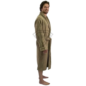 <b>Men</b> Flannel Bath Robes Winter 2025 Plus Size Thickened Long Flannel Couple Robe With Coral <b>Velvet</b> Bathrobe Customized OEM - Product Image 4