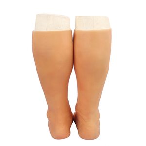Silicone Réaliste Peau Artificielle Faux <span class=keywords><strong>Jambe</strong></span> Pieds Couverture Prothèse Pied Cicatrice Couverture Manches Halloween Cosplay - Product Image 3