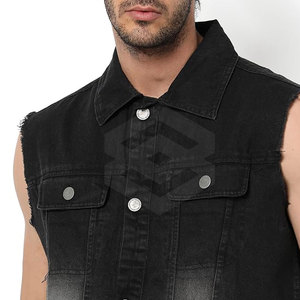 Moda por encargo vaca ocultar Jeans chaleco hombres Slim Fit hecho en Pakistán Jeans chaleco 2024 - Product Image 3